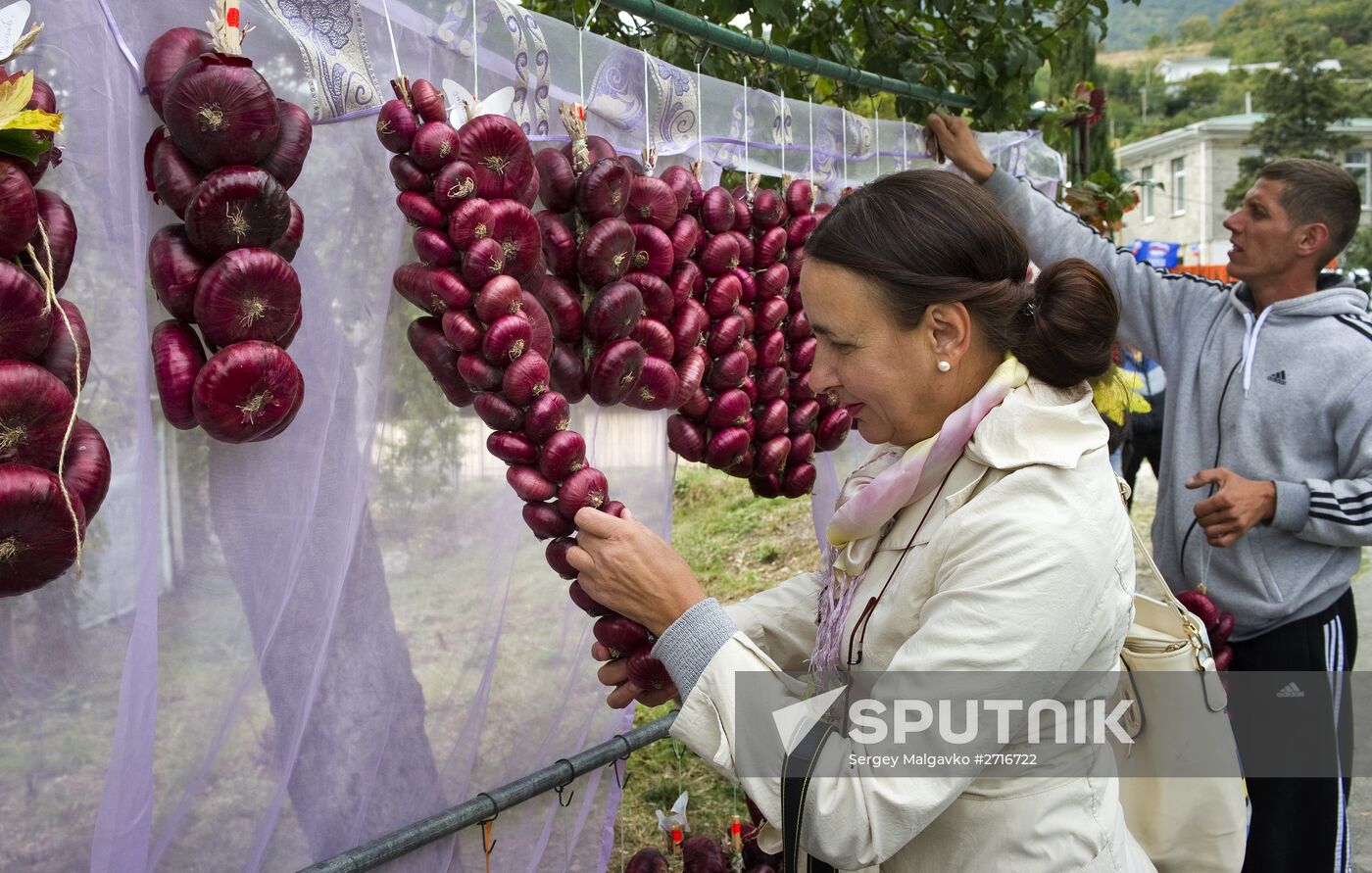 Yalta onion festival in Crimea
