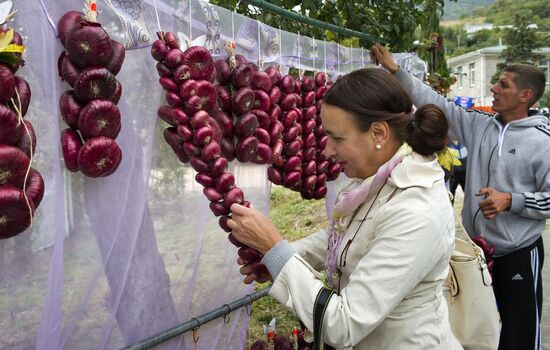 Yalta onion festival in Crimea