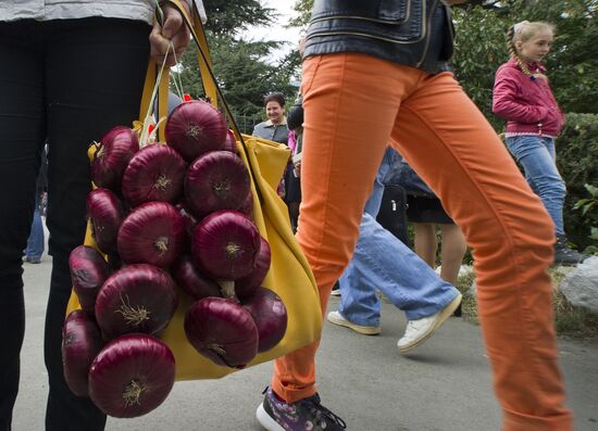 Yalta onion festival in Crimea