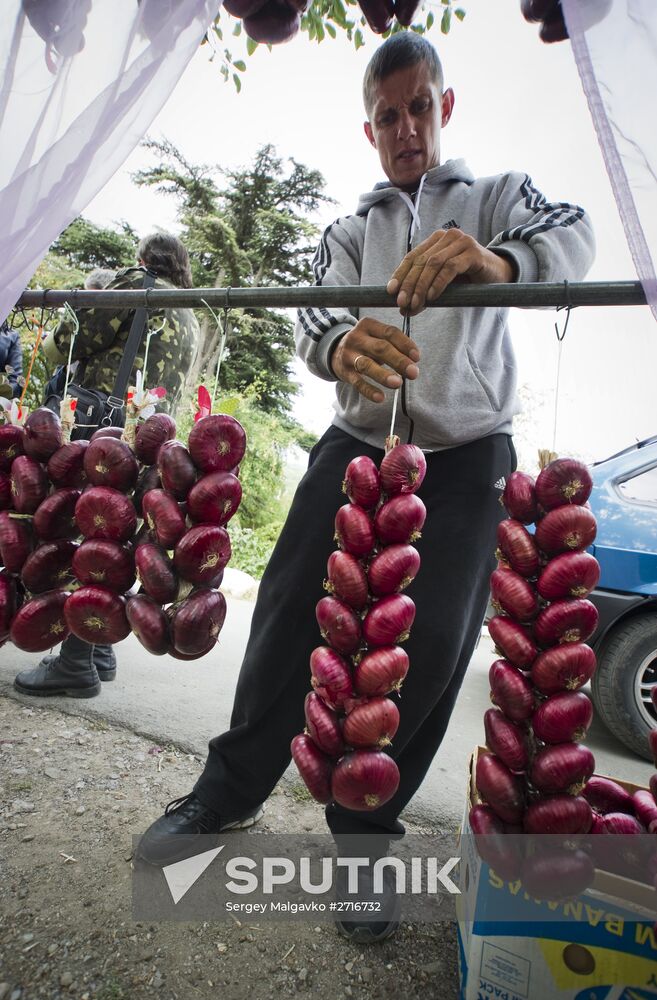 Yalta onion festival in Crimea
