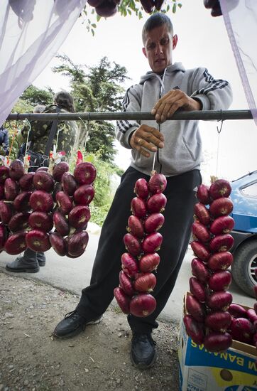 Yalta onion festival in Crimea