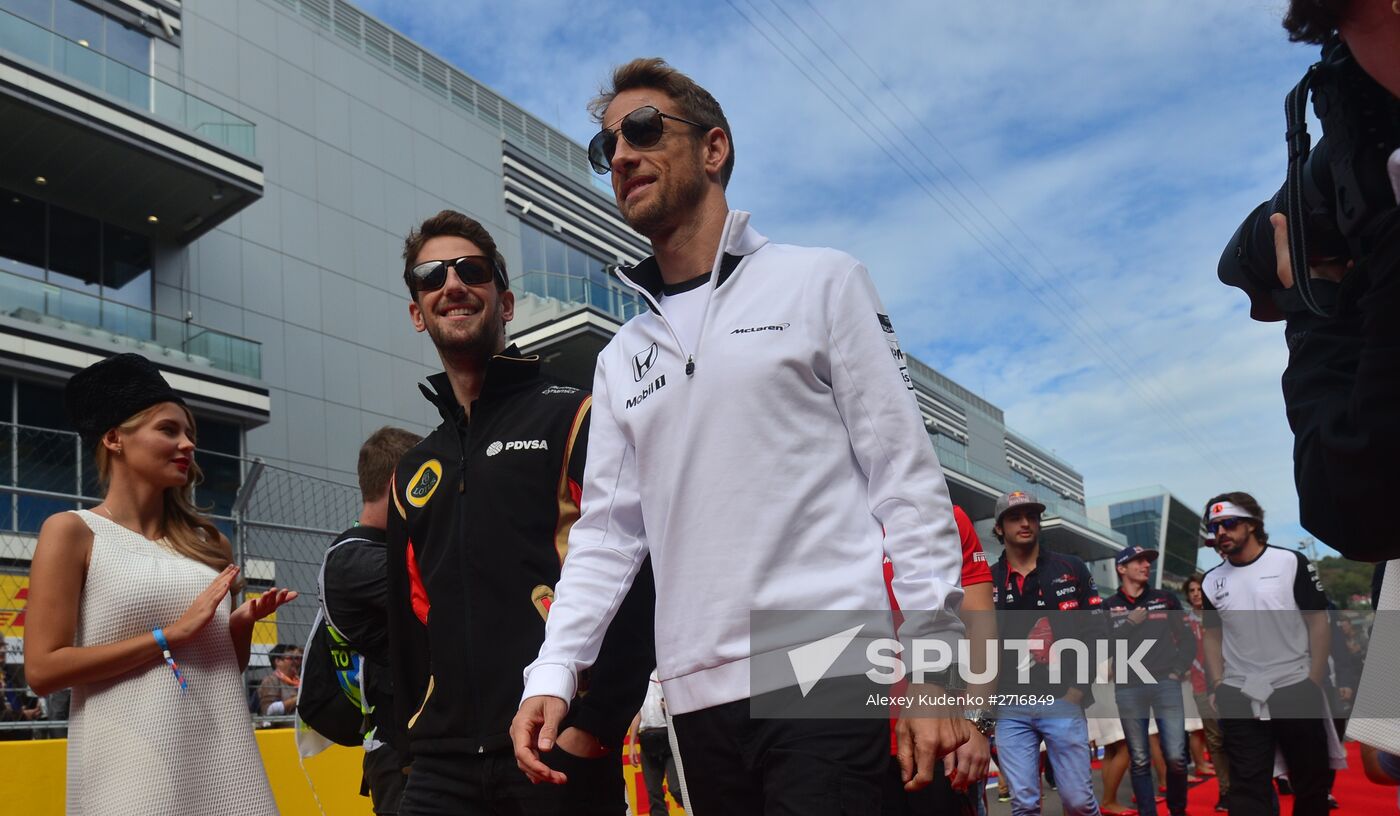 Car racing. 2015 Formula 1 Russian Grand Prix. Race