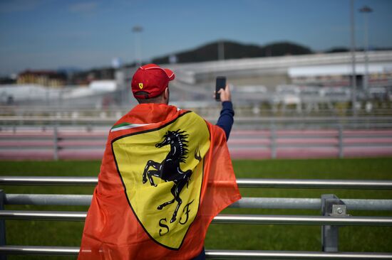 Car racing. 2015 Formula 1 Russian Grand Prix. Race