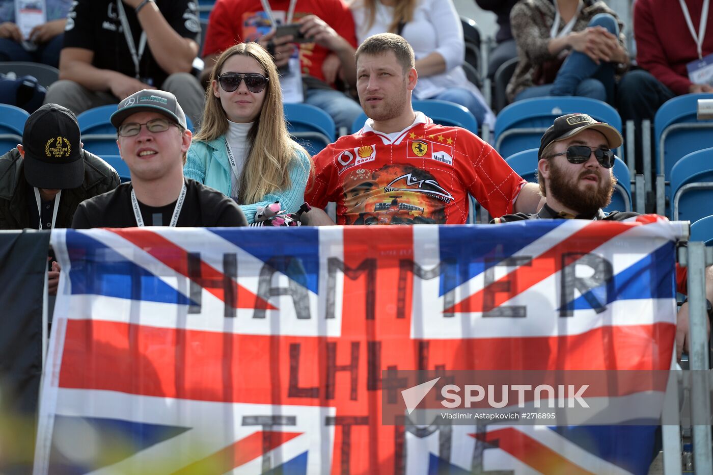 Car racing. 2015 Formula 1 Russian Grand Prix. Race