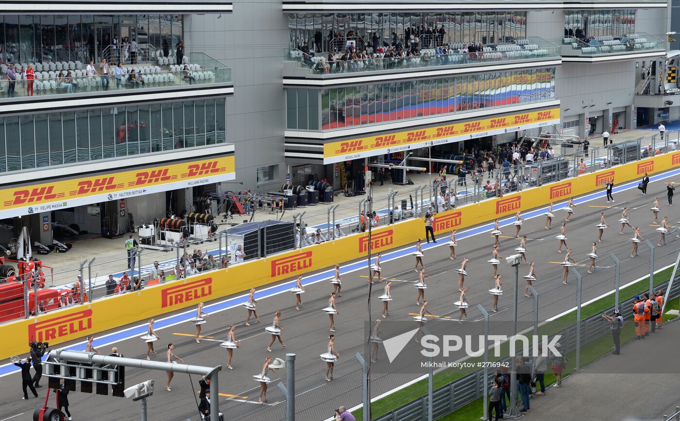 Car racing. 2015 Formula 1 Russian Grand Prix. Race