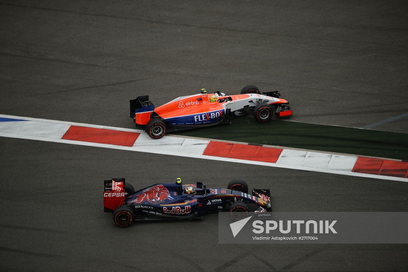 Car racing. 2015 Formula 1 Russian Grand Prix. Race