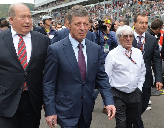 Car racing. 2015 Formula 1 Russian Grand Prix. Race