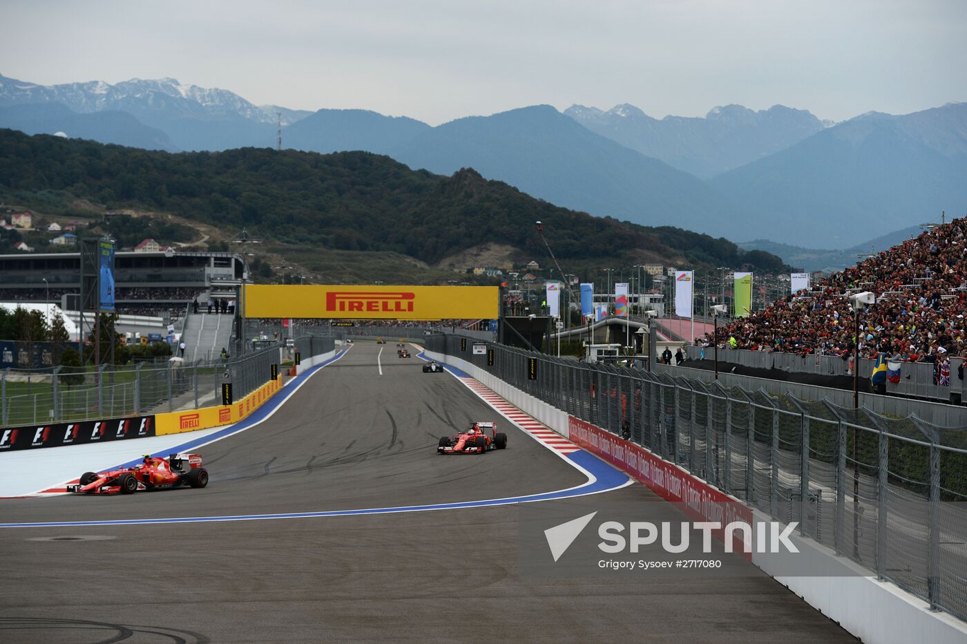 Auto racing. Formula-1. Russian Grand Prix. Free practice