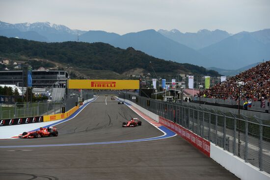 Auto racing. Formula-1. Russian Grand Prix. Free practice