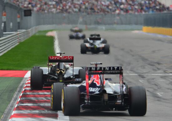 Car racing. 2015 Formula 1 Russian Grand Prix. Race