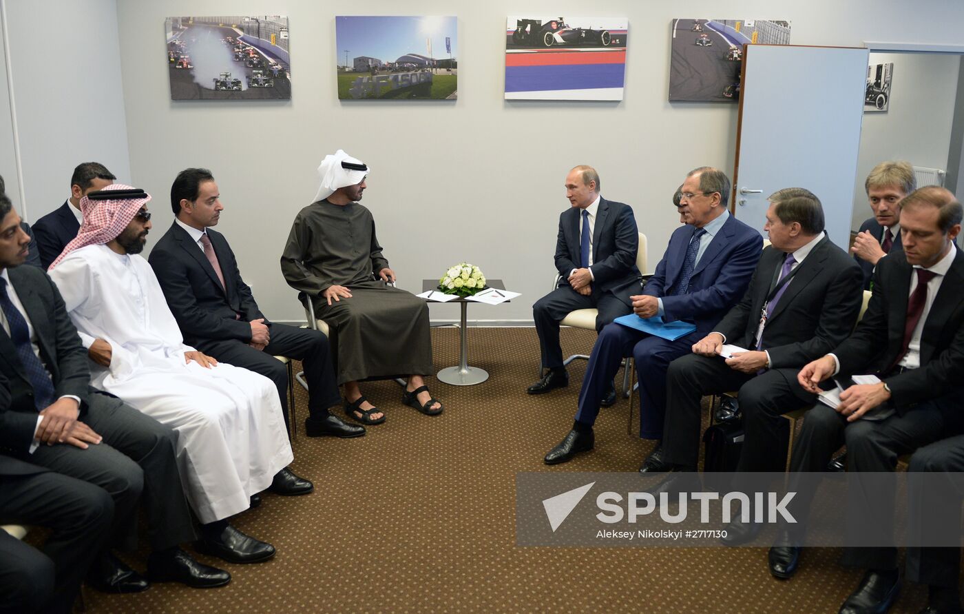 Vladimir Putin meets with Crown Prince of Abu Dhabi Mohammed bin Zayed Al Nahyan