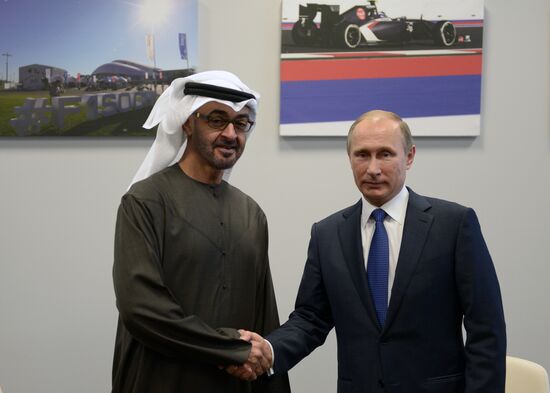 Vladimir Putin meets with Crown Prince of Abu Dhabi Mohammed bin Zayed Al Nahyan
