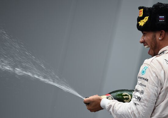 Car racing. 2015 Formula 1 Russian Grand Prix. Race