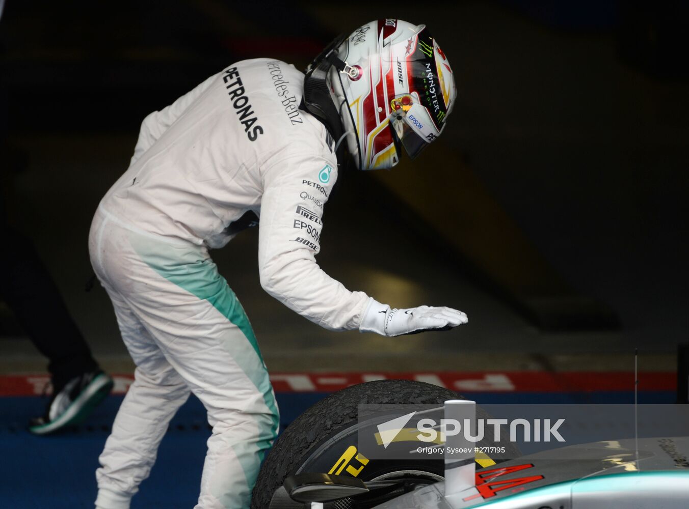 Car racing. 2015 Formula 1 Russian Grand Prix. Race