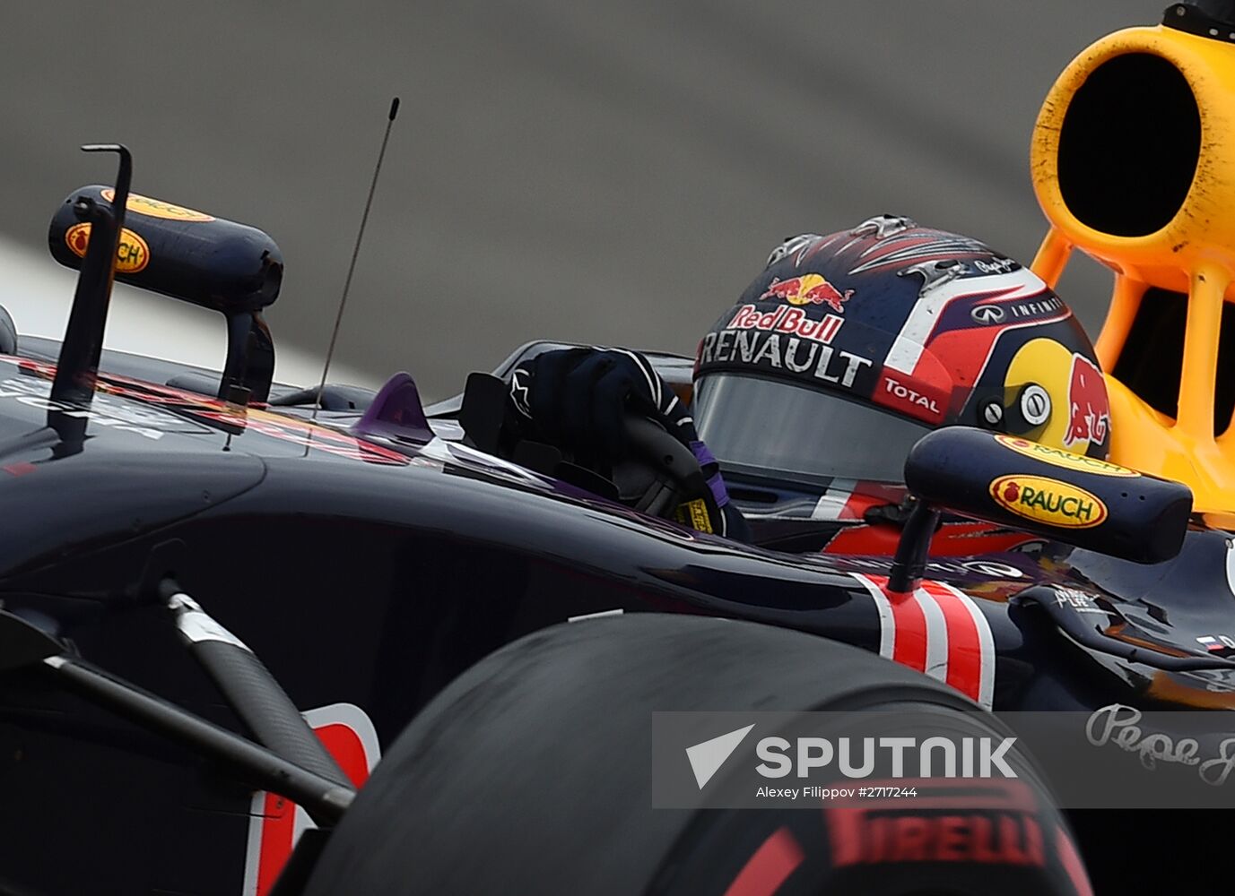 Auto racing. Formula 1. Russian Grand Prix. Race