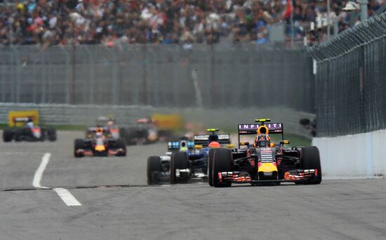 Auto racing. Formula 1. Russian Grand Prix. Race