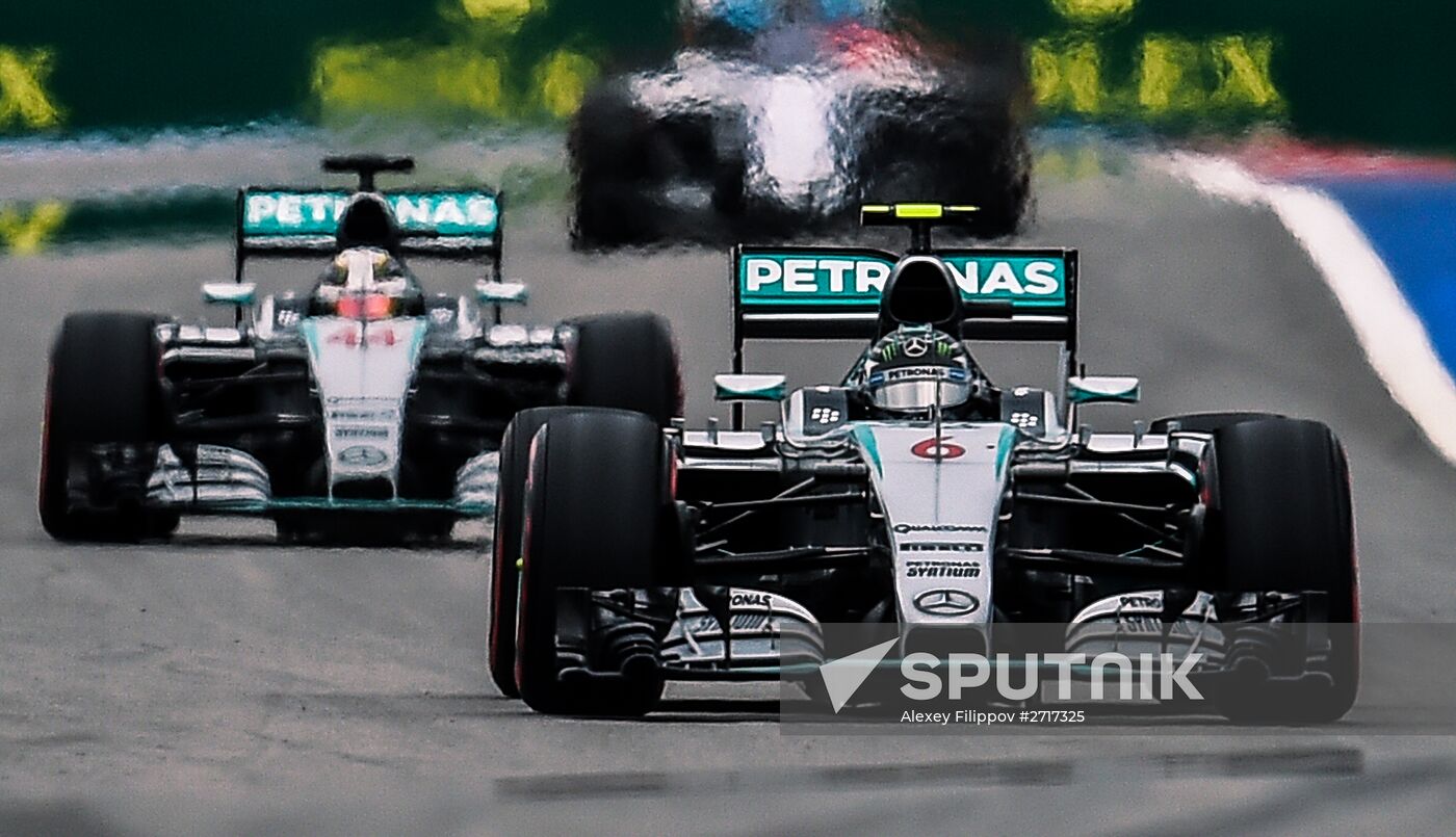 Car racing. 2015 Formula 1 Russian Grand Prix. Race