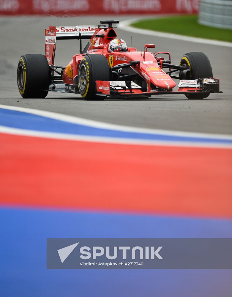 Auto racing. Formula 1. Russian Grand Prix. Race