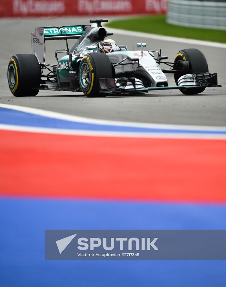 Auto racing. Formula 1. Russian Grand Prix. Race