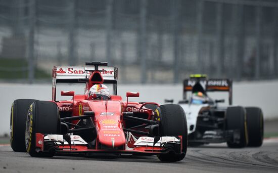 Auto racing. Formula 1. Russian Grand Prix. Race