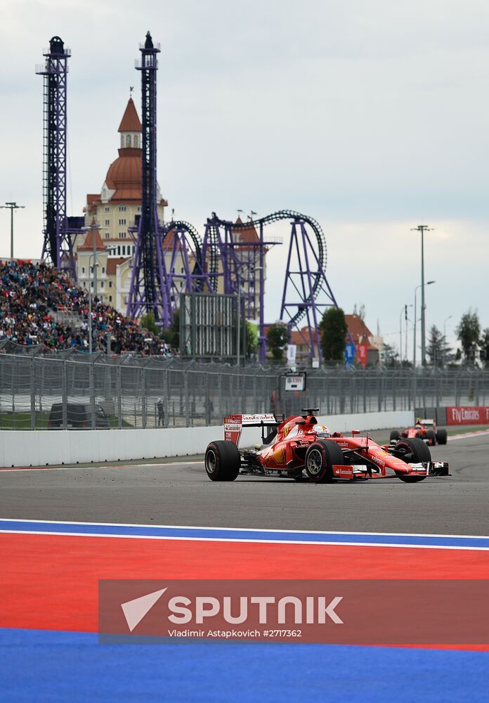 Auto racing. Formula 1. Russian Grand Prix. Race