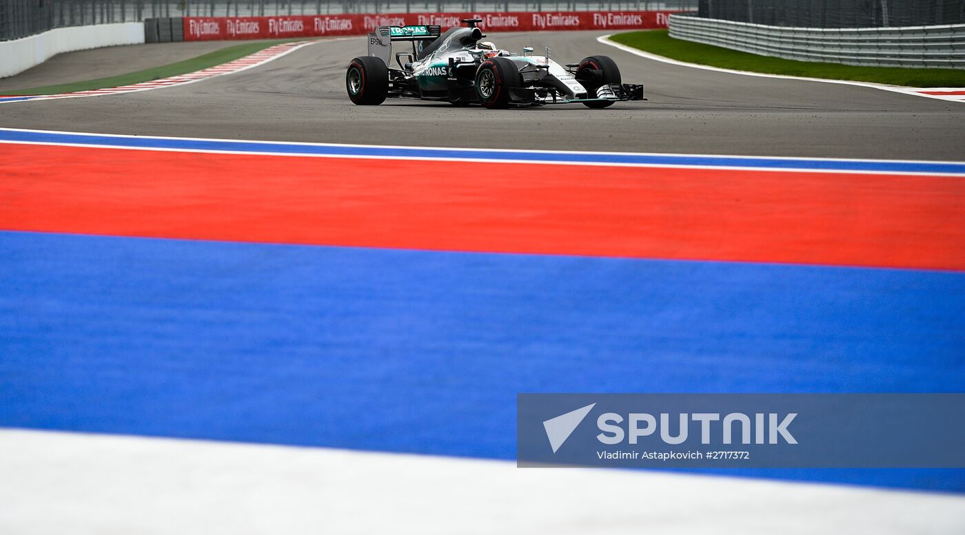 Auto racing. Formula 1. Russian Grand Prix. Race