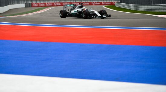 Auto racing. Formula 1. Russian Grand Prix. Race