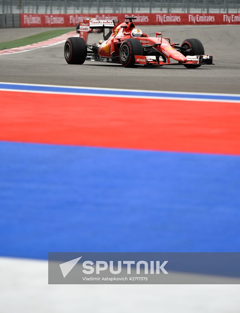 Auto racing. Formula 1. Russian Grand Prix. Race