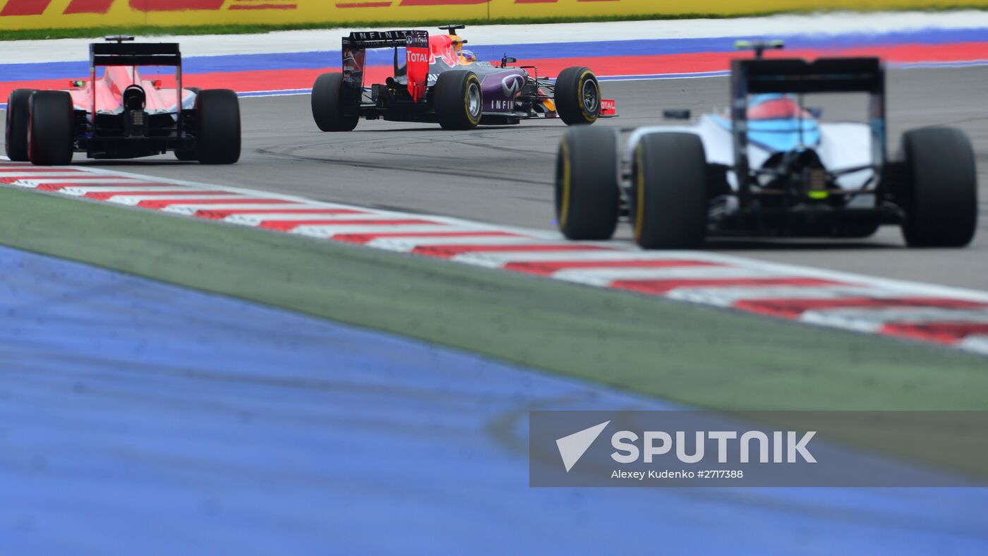 Auto racing. Formula 1. Russian Grand Prix. Race