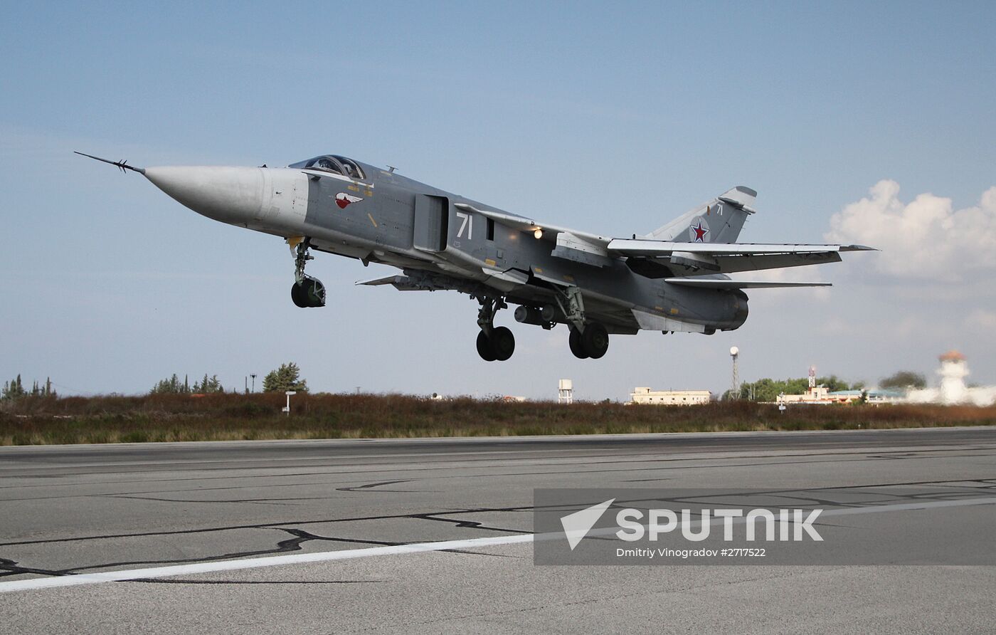 Russian military aviation at Khmeimim airbase in Syria