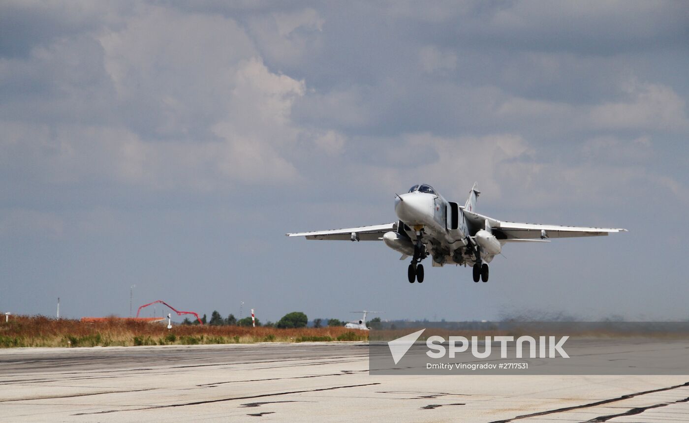 Russian military aviation at Khmeimim airbase in Syria