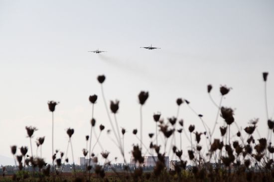 Russian military aviation at Khmeimim airbase in Syria