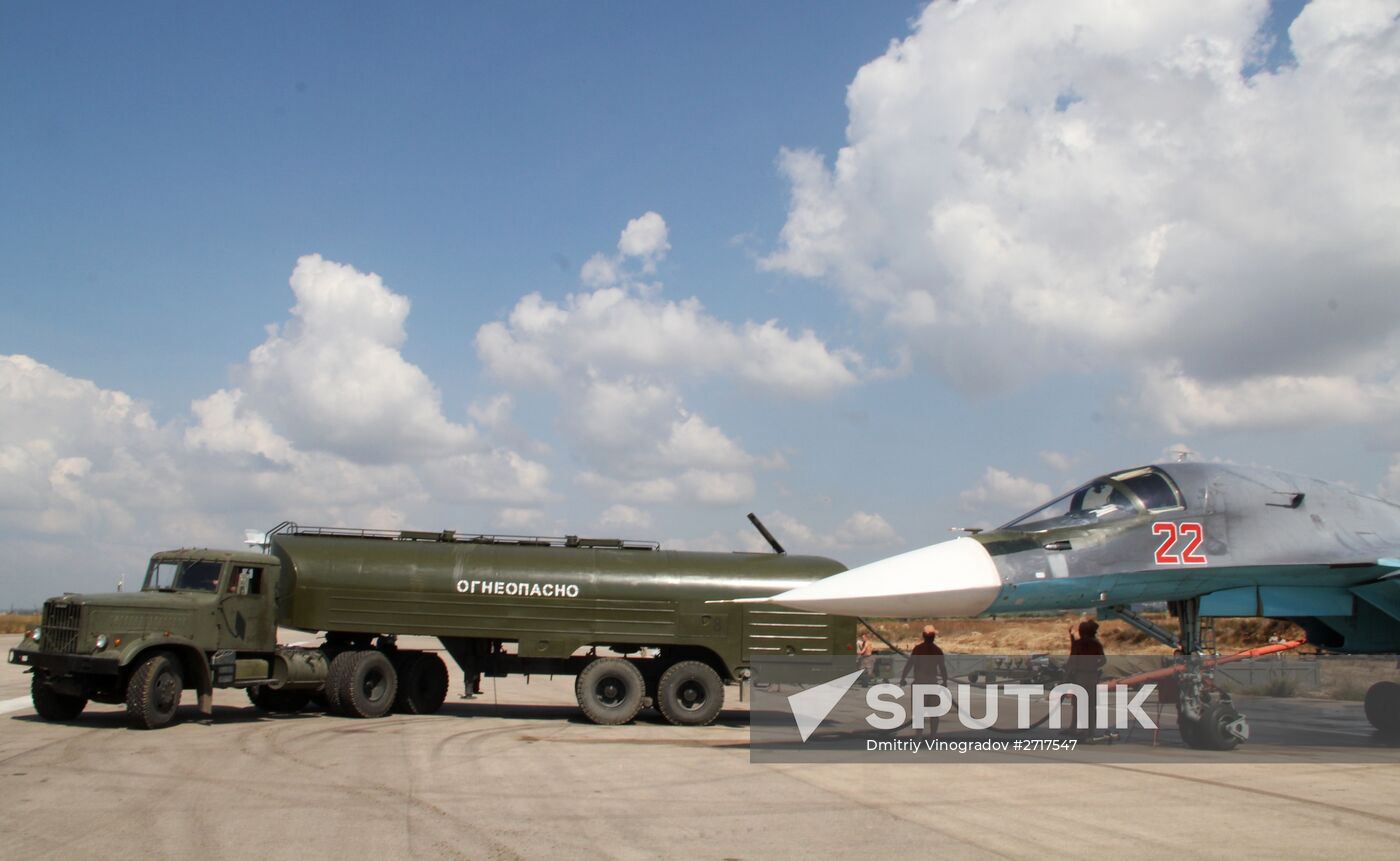 Russian military aviation at Khmeimim airbase in Syria