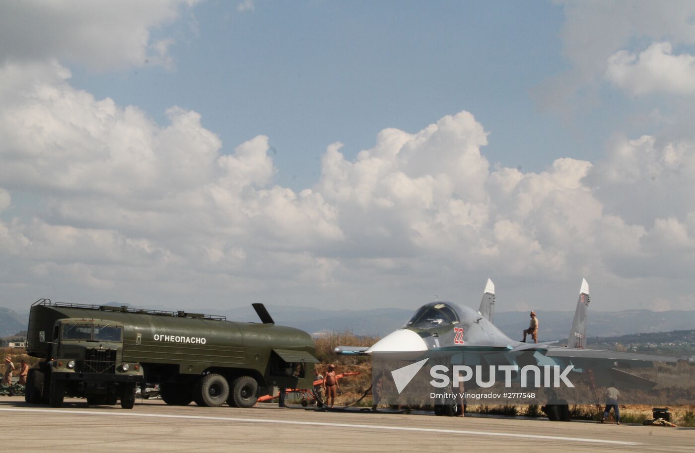 Russian military aviation at Khmeimim airbase in Syria