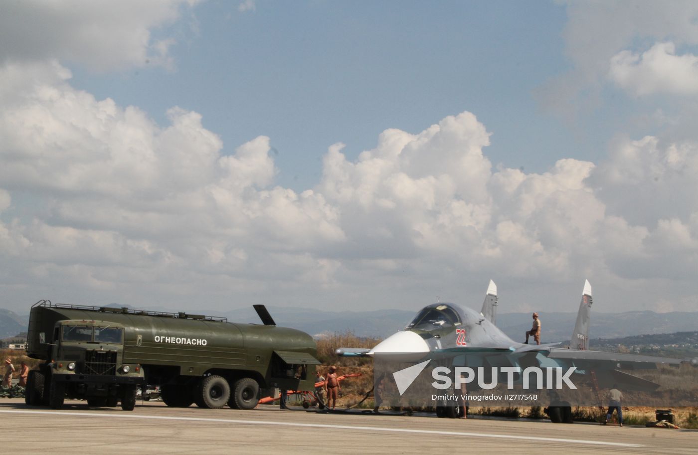 Russian military aviation at Khmeimim airbase in Syria
