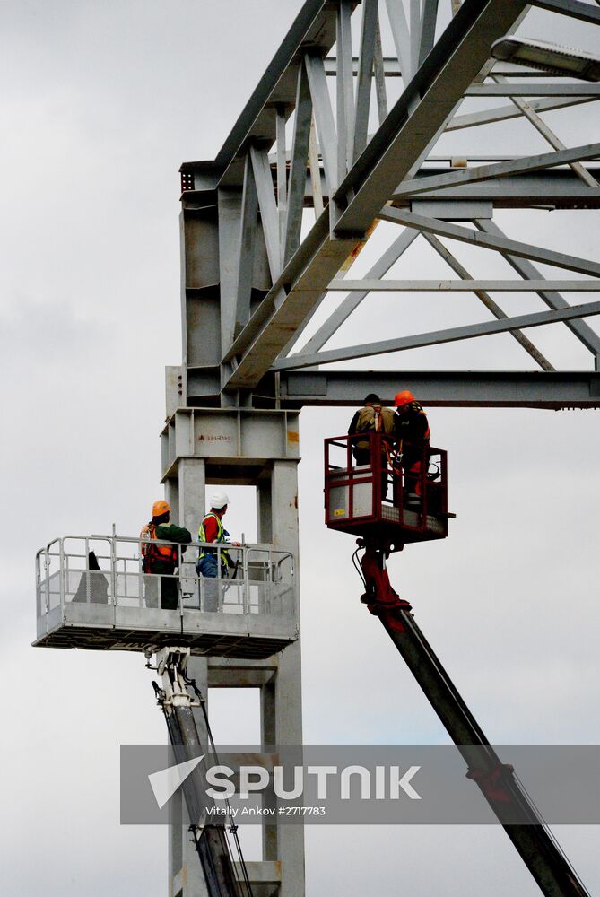 Construction of ship-building complex Zvezda