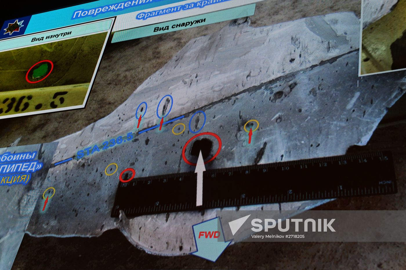Presenting the results of the Boeing 777 crash simulation