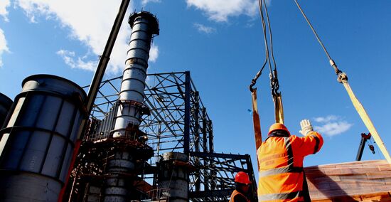 Vostochnaya Combined Heat and Power Plant under construction in Vladivostok