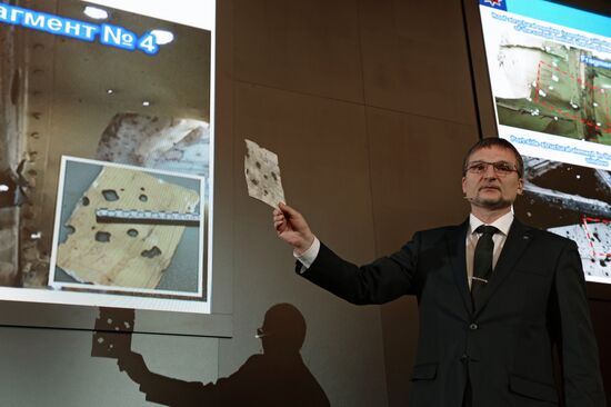 Presenting the results of the Boeing 777 crash simulation
