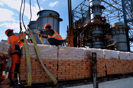 Vostochnaya Combined Heat and Power Plant under construction in Vladivostok