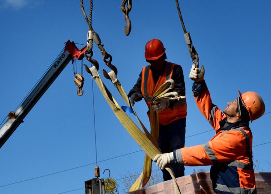 Vostochnaya Combined Heat and Power Plant under construction in Vladivostok