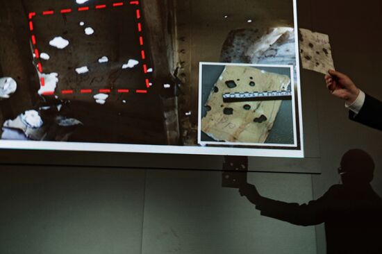 Presenting the results of the Boeing 777 crash simulation