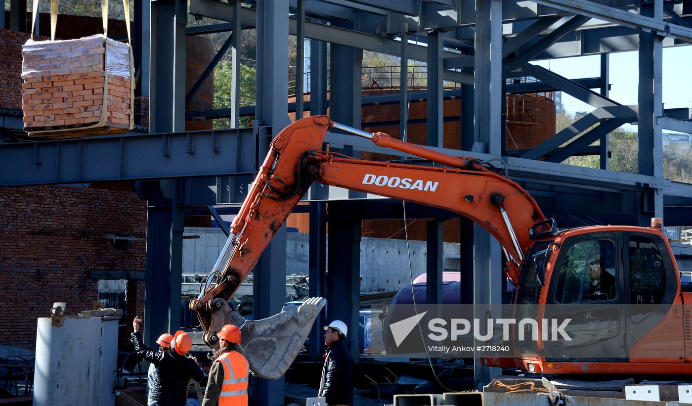 Vostochnaya Combined Heat and Power Plant under construction in Vladivostok
