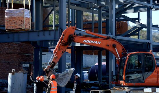 Vostochnaya Combined Heat and Power Plant under construction in Vladivostok