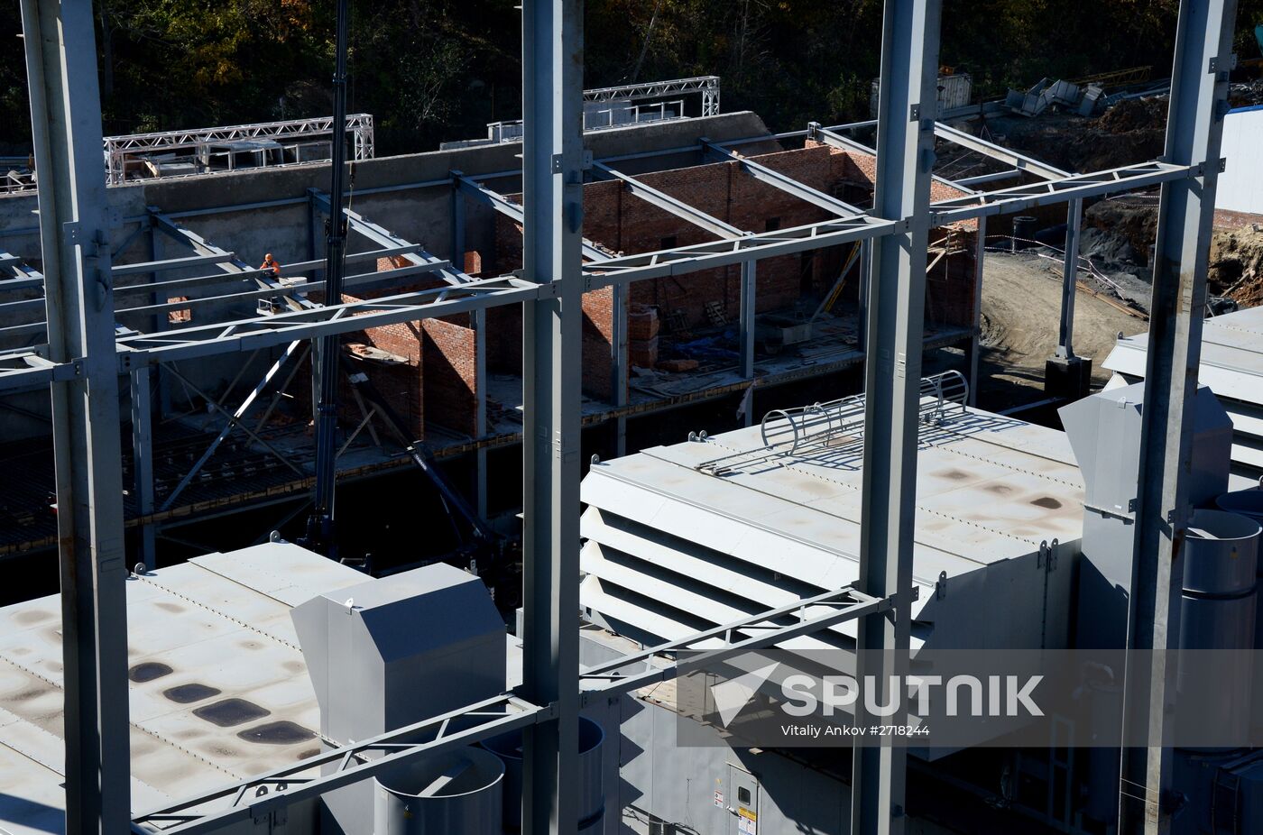 Vostochnaya Combined Heat and Power Plant under construction in Vladivostok