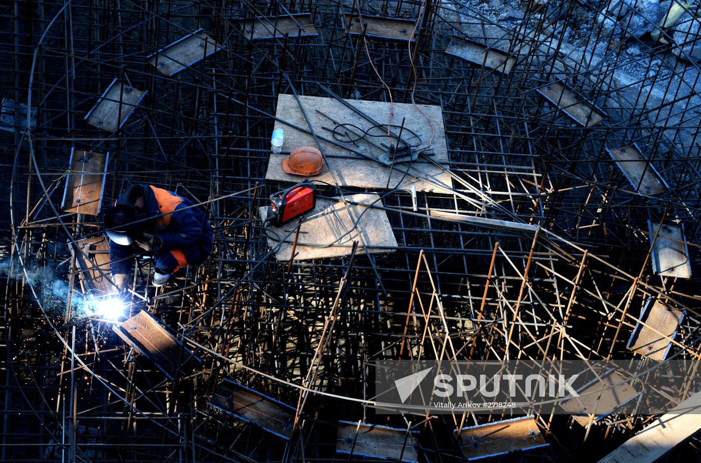 Vostochnaya Combined Heat and Power Plant under construction in Vladivostok