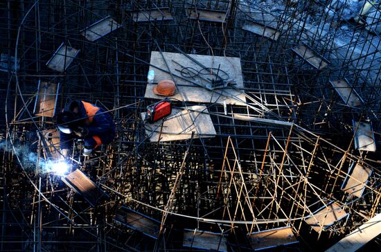 Vostochnaya Combined Heat and Power Plant under construction in Vladivostok