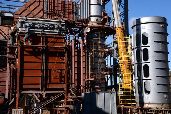 Vostochnaya Combined Heat and Power Plant under construction in Vladivostok