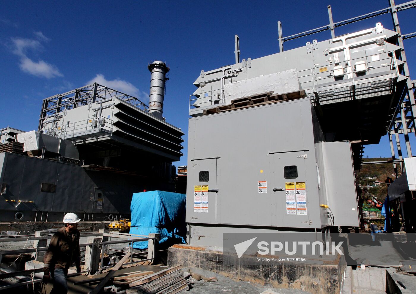 Vostochnaya Combined Heat and Power Plant under construction in Vladivostok