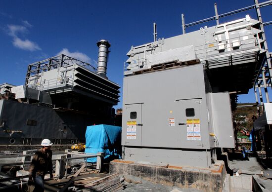 Vostochnaya Combined Heat and Power Plant under construction in Vladivostok
